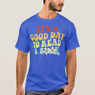 Camiseta es un buen día para leer un libro retro smil de gi