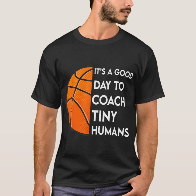 Camiseta Es Un Buen Día Para Los Pequeños Humans Básquetbol (Anverso)