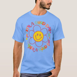 Camiseta Es un buen día para los retro-florales