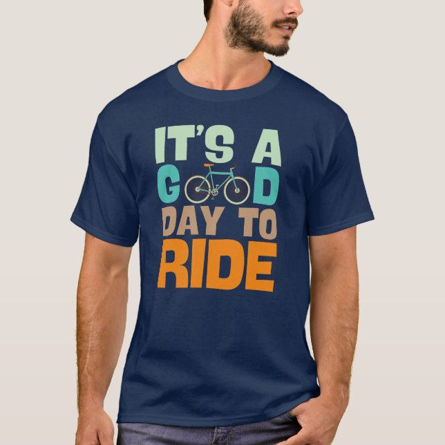 Camiseta Es un buen día para viajar en bicicleta (Anverso)