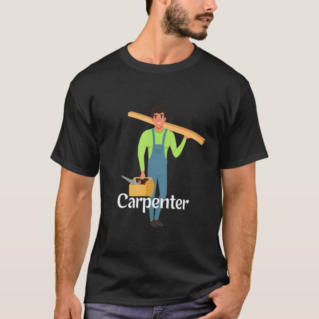 Camiseta Es un carpintero. Generador de casas particulares (Anverso)