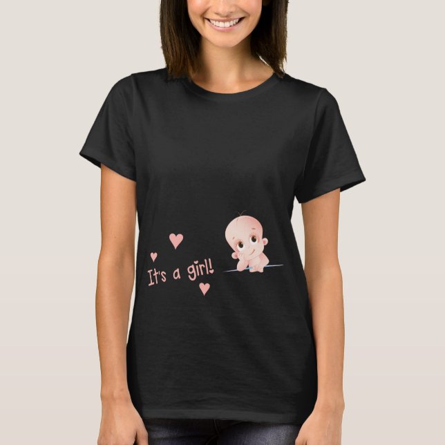 Camiseta Es un chica (Anverso)