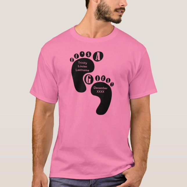 Camiseta Es un chica (Anverso)