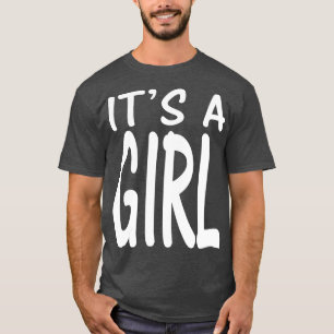 Camiseta Es un Chica Baby Shower Género revelan que Fiesta 