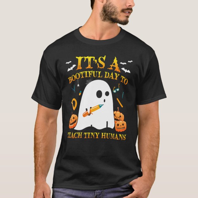 Camiseta Es un día estimulante para enseñar el fantasma del (Anverso)