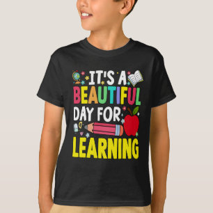 Camiseta ES UN DÍA HERMOSO PARA APRENDER 100 Días de Escuel
