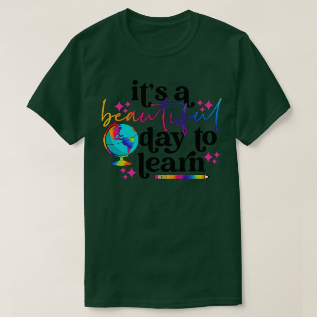 Camiseta Es Un Día Hermoso Para Aprender Profesoras Gracios (Diseño del anverso)