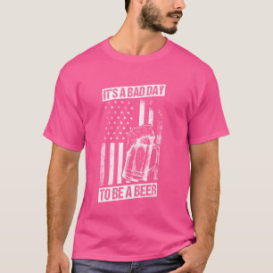 Camiseta ES UN DÍA MALO SER UNA cerveza Patriótica América