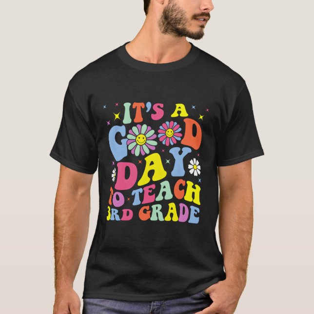 Camiseta Es Un Día Para Enseñar A Maestra De 3er Grado A Sc (Anverso)