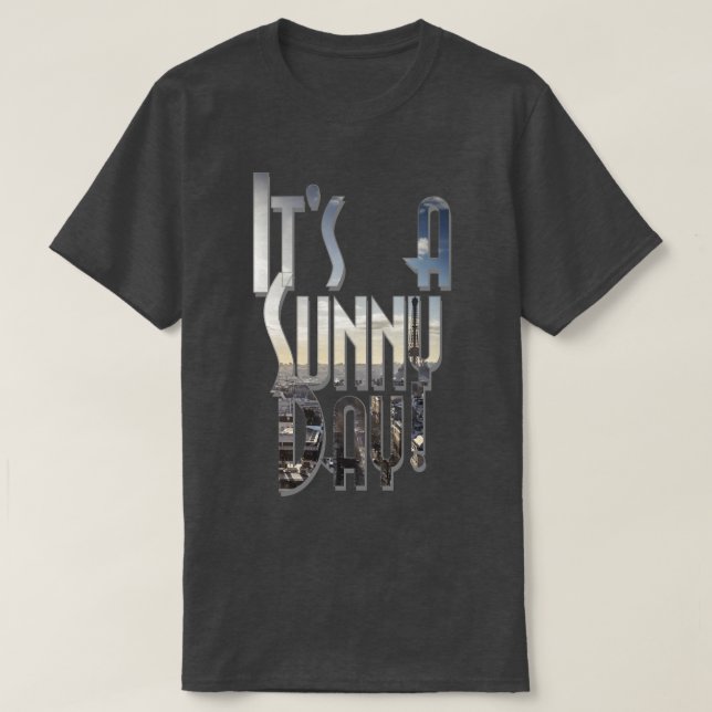 Camiseta Es un día soleado (Diseño del anverso)
