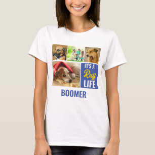 Camiseta Es un duro Collage de fotos Mascota de perros pers