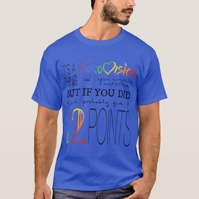 Camiseta Es un Eurovisionhing retro (Anverso)