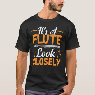 Camiseta Es un flautista jugador de música Gr