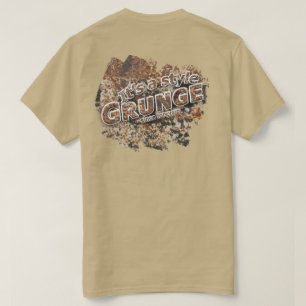 Camiseta Es un fondo oxidado y letras del GRUNGE del estilo