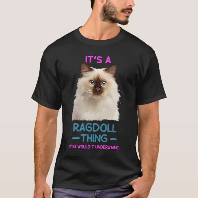 Camiseta Es un gato de Ragdoll (Anverso)