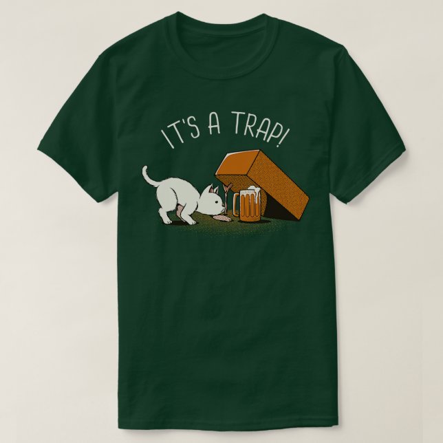 Camiseta Es un gato gracioso de la cerveza Trap de Tobe Fon (Diseño del anverso)