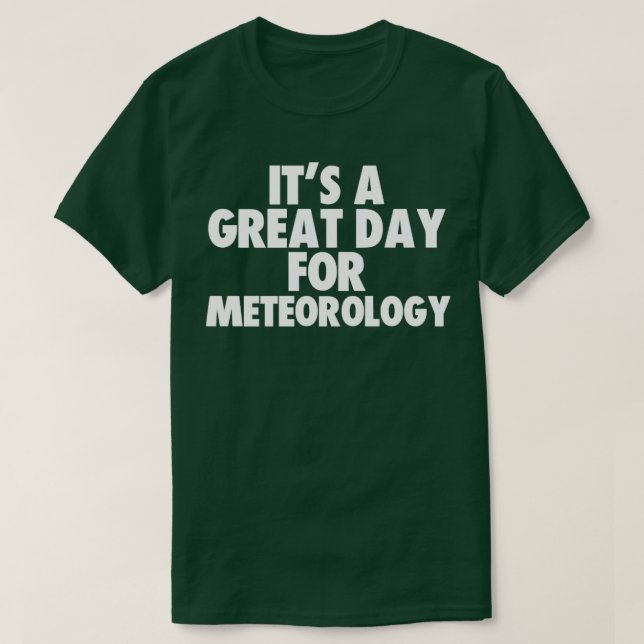 Camiseta Es un gran día para la meteorología (Diseño del anverso)