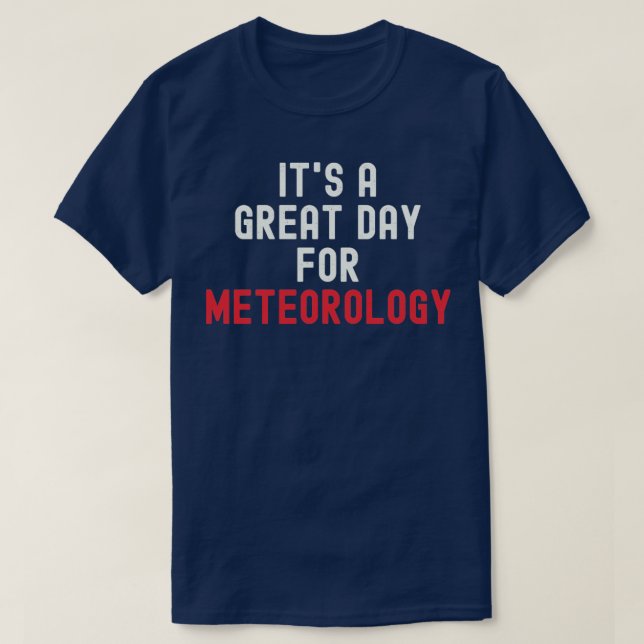 Camiseta Es un gran día para la meteorología1 (Diseño del anverso)