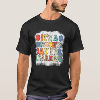 Camiseta Es un hermoso día para aprender Profesor Retro Esp