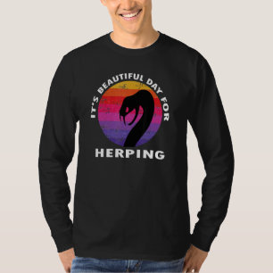 Camiseta Es un hermoso día para ayudar a la herpetología an