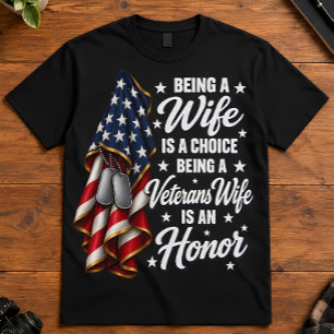 Camiseta Es un honor ser esposa de un veterano