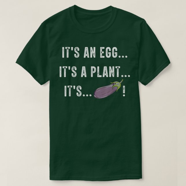 Camiseta Es un huevo, es una planta, su divertida vegetació (Diseño del anverso)