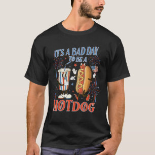 Camiseta Es un mal día para ser un Hotdog Funny Wieners 4 d