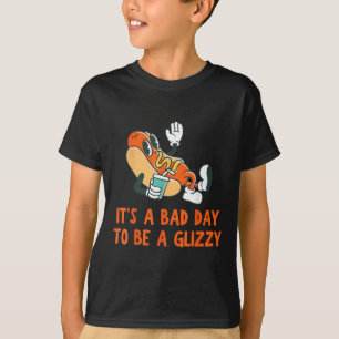 Camiseta Es un mal día ser un perro caliente brillante el 4