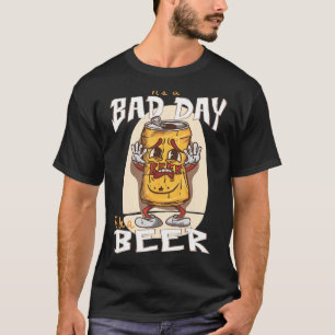 Camiseta Es un mal día ser una cerveza - tomar cerveza dive