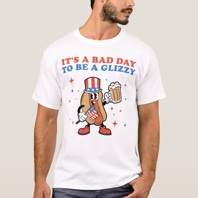 Camiseta Es un mal momento para ser un perro caliente el 4  (Anverso)