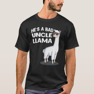 Camiseta Es un mal tío de la familia Llama Funn Alpaca