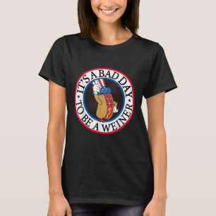 Camiseta Es Un Malo Día Para Ser Un Blanco Rojo Y Una B Más