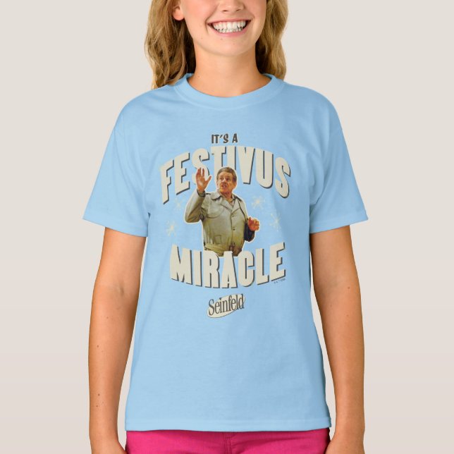 Camiseta Es un Milagro de Festivus (Anverso)