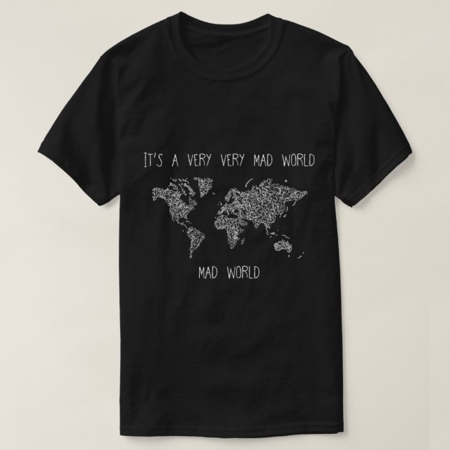 CAMISETA ES UN MUNDO MUY MAL (Diseño del anverso)