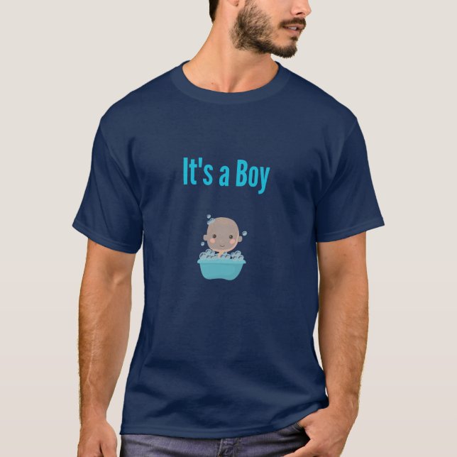 Camiseta Es un niño - Baño de burbujas (Anverso)