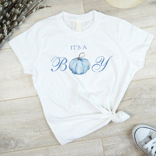 Camiseta Es un Niño Calabaza Azul