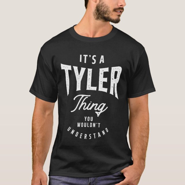 Camiseta Es un nombre personalizado de Tyler Thing (Anverso)