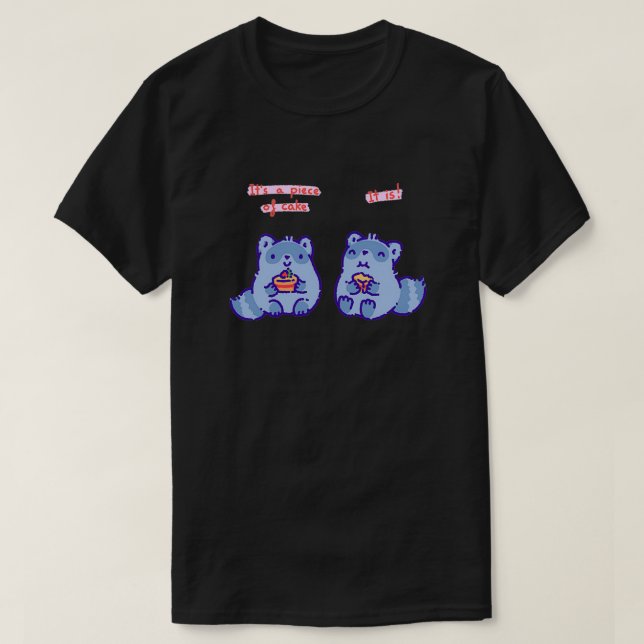 Camiseta Es un pedazo de torta (Diseño del anverso)