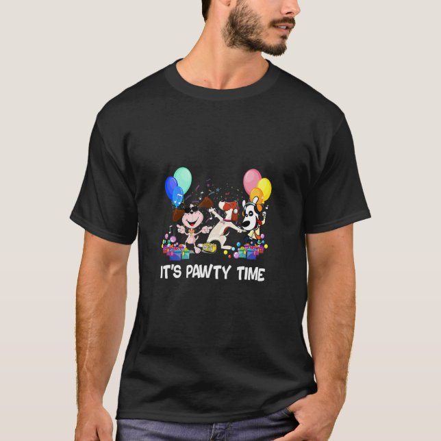 Camiseta Es un pícaro perro Fiesta animal (Anverso)