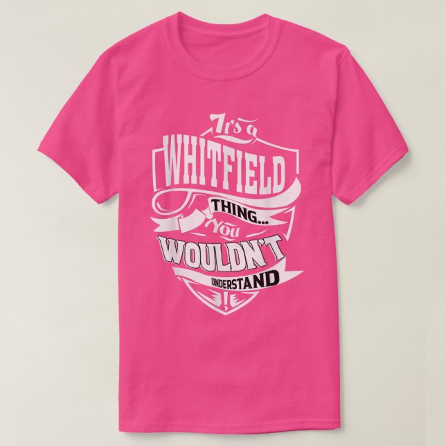 Camiseta Es un regalo de cosas en WHITFIELD (Diseño del anverso)