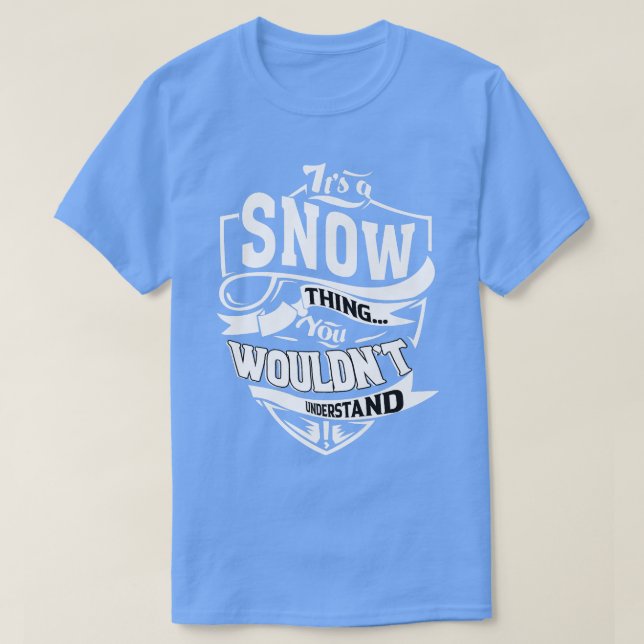 Camiseta Es un regalo de la nieve (Diseño del anverso)