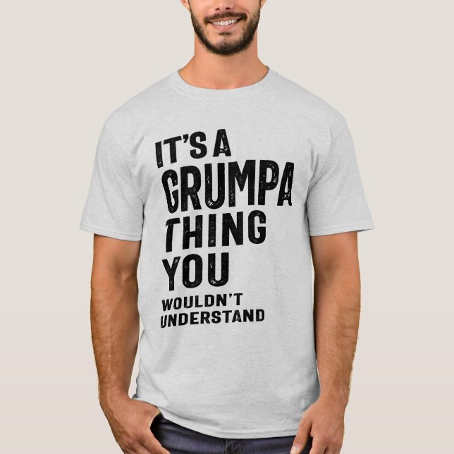 Camiseta Es un regalo del abuelo de Grumpa Thing (Anverso)