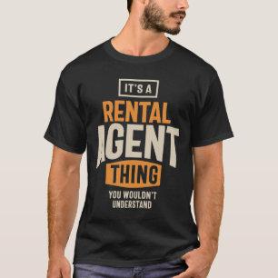 Camiseta Es un regalo del cargo de agente de alquiler