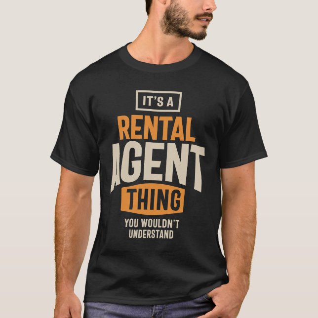 Camiseta Es un regalo del cargo de agente de alquiler (Anverso)