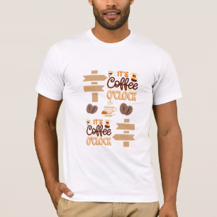 Camiseta es un reloj de café