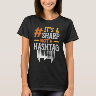 Camiseta Es Un Sostenido No Un Pianista Músico Música De Ha