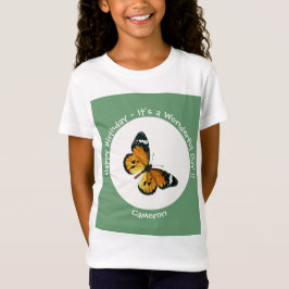 Camiseta Es un tigre llano/Fiesta de mariposas reina africa