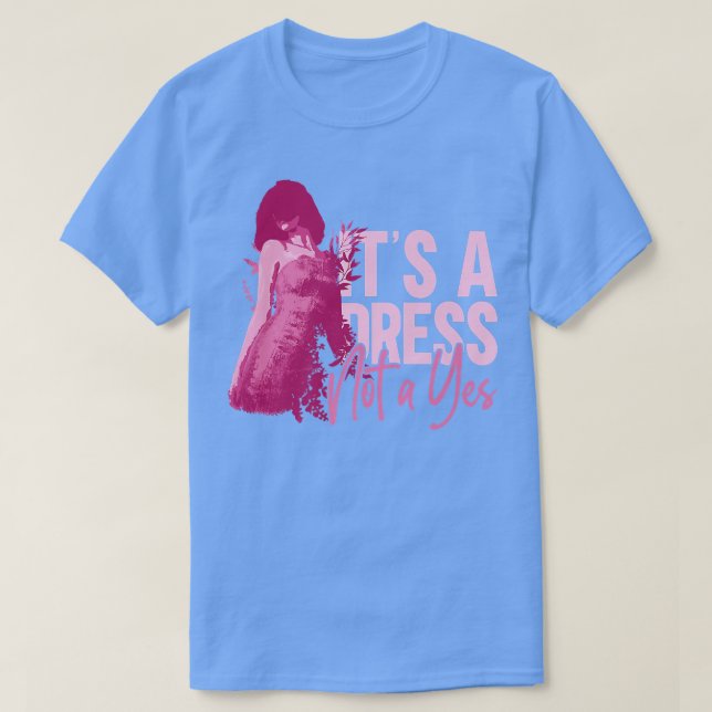 Camiseta Es Un Vestido, No Un Sí Feminismo Feminista. (Diseño del anverso)