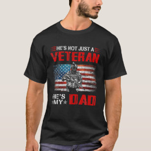 Camiseta Es un VETERANO, es mi DAD, veteranos de la bandera