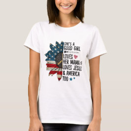 Camiseta Es una buena chica ama a su mamá hippie T-Shirt